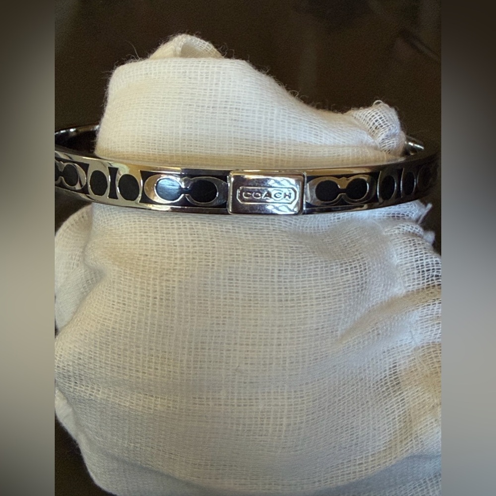 Coach Signature C Enamel Bangle Bracelet